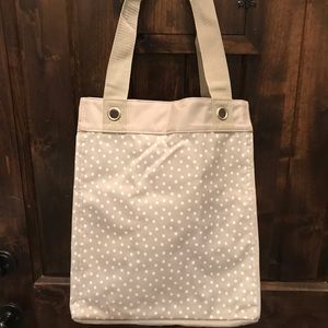 Taupe dot bag